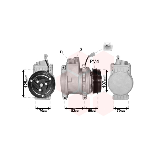 0800K041 - Compressor, air conditioning 