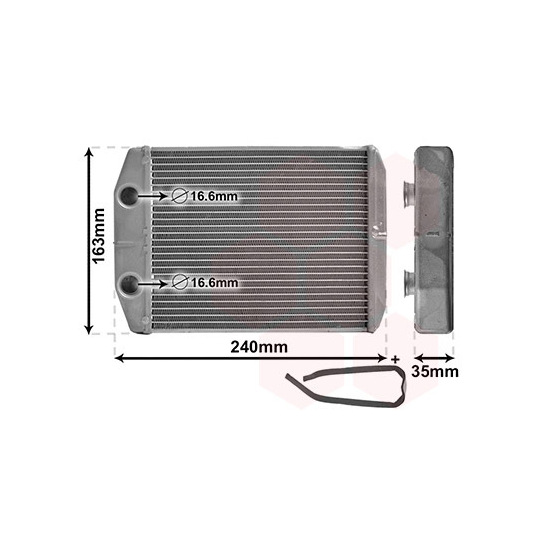 15006014 - Heat Exchanger, interior heating 