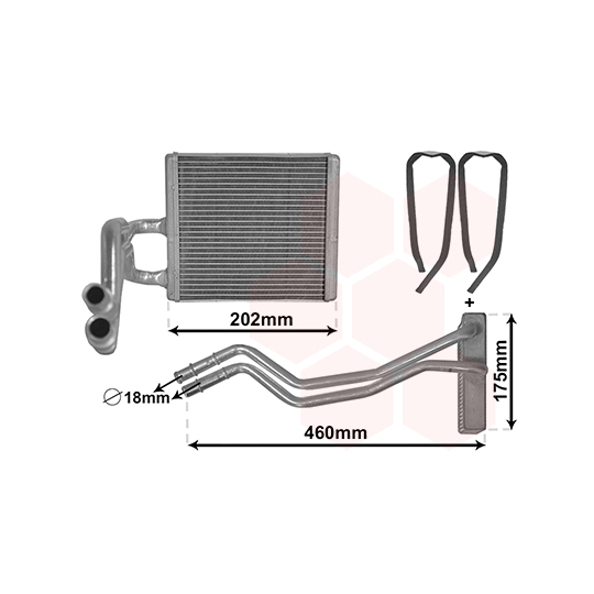 18006455 - Heat Exchanger, interior heating 