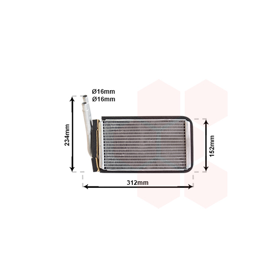 18006215 - Heat Exchanger, interior heating 