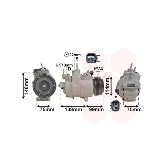 1801K704 - Kompressor, kliimaseade 