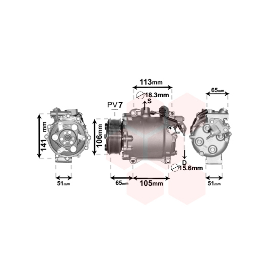 2500K263 - Kompressor, kliimaseade 