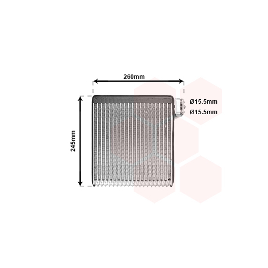 2700V216 - Evaporator, air conditioning 