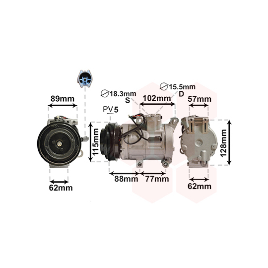 2700K276 - Kompressor, kliimaseade 