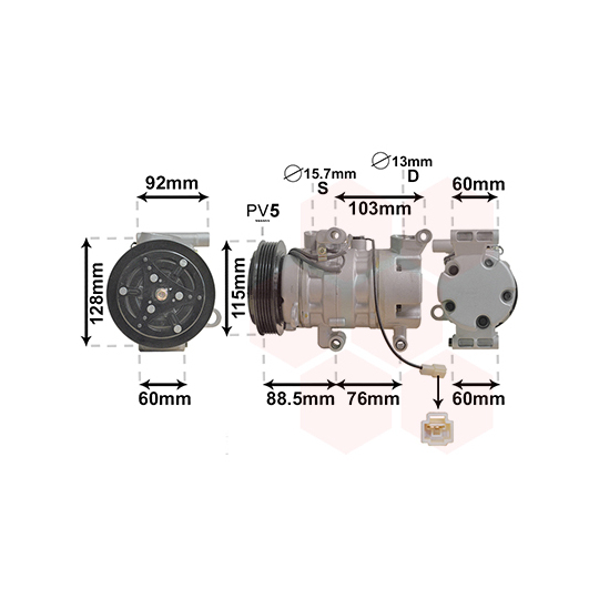 2700K251 - Kompressor, kliimaseade 