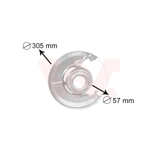 3010371 - Splash Panel, brake disc 