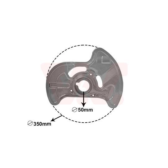 3091372 - Splash Panel, brake disc 