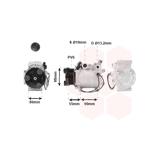 3200K242 - Kompressor, klimatanläggning 