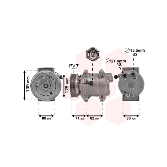 3300K377 - Compressor, air conditioning 