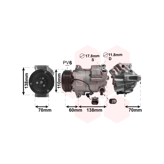 3700K607 - Compressor, air conditioning 