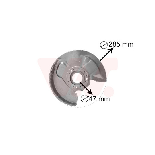 3758372 - Splash Panel, brake disc 