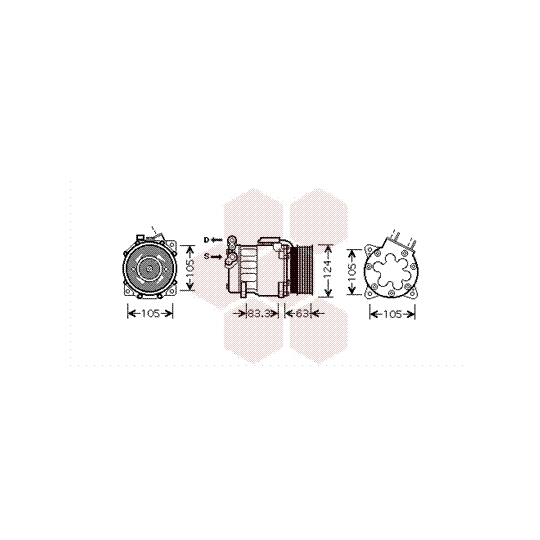 4000K306 - Kompressor, kliimaseade 