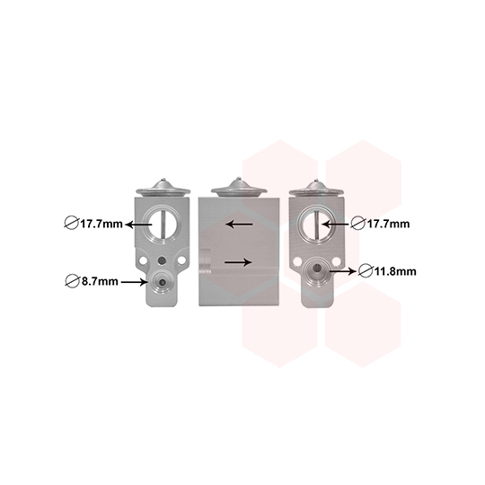 43001488 - Expansion Valve, air conditioning 