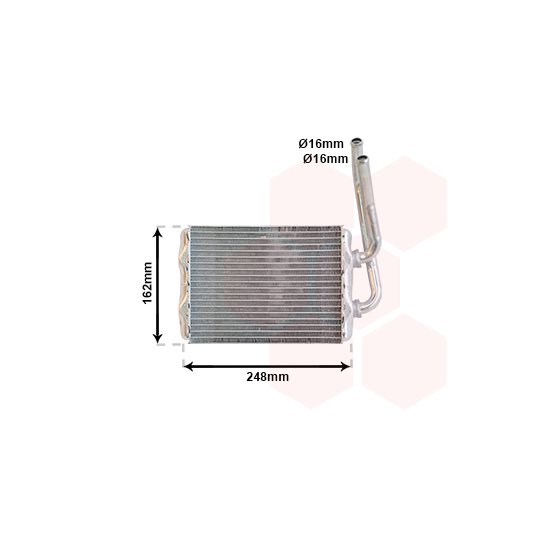 43006220 - Heat Exchanger, interior heating 
