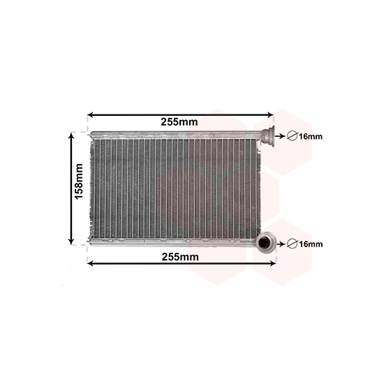 43006551 - Heat Exchanger, interior heating 