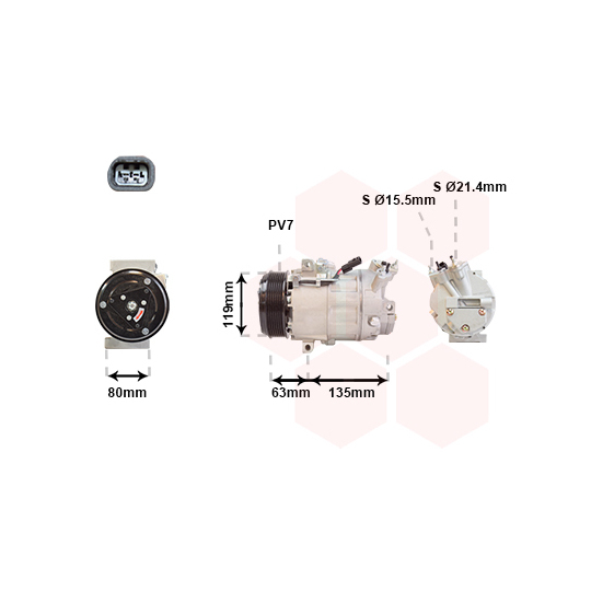 4300K389 - Compressor, air conditioning 