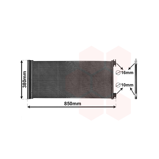 43015702 - Lauhdutin, ilmastointilaite 