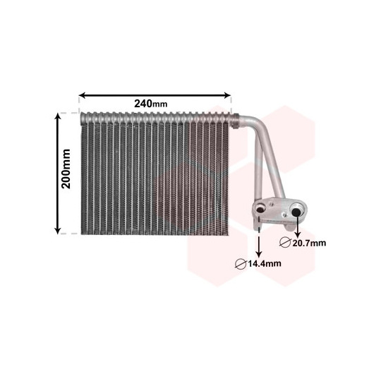 4300V566 - Evaporator, air conditioning 