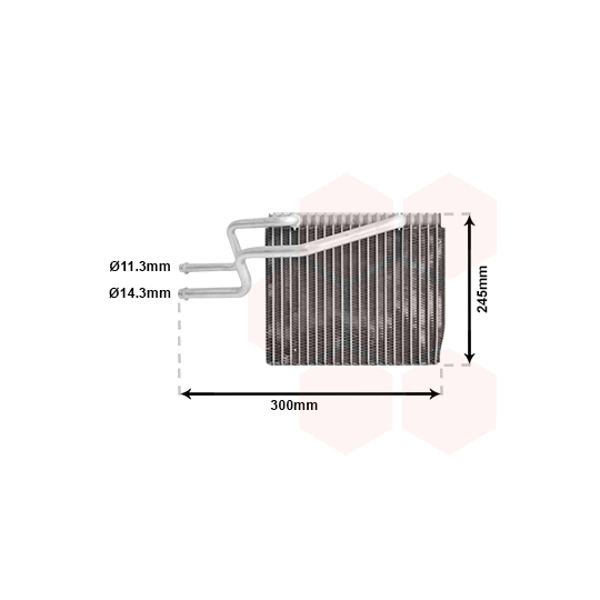 4300V465 - Evaporator, air conditioning 