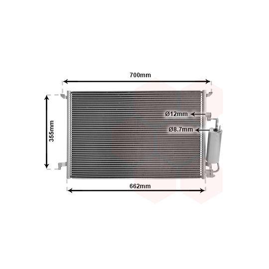 47015058 - Condenser, air conditioning 