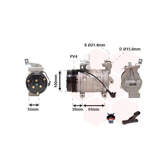 5100K085 - Compressor, air conditioning 