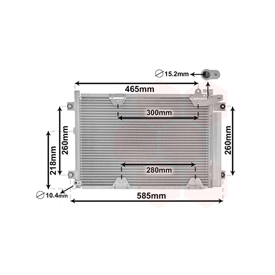 52005075 - Condenser, air conditioning 