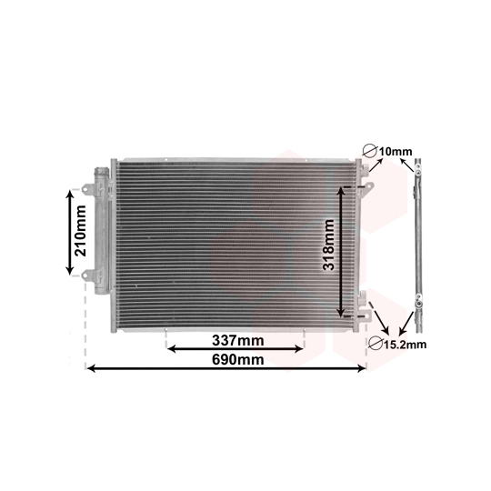 52015702 - Condenser, air conditioning 