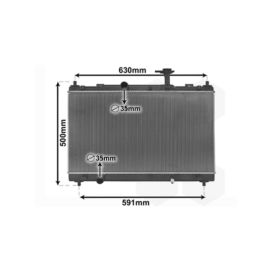 52012702 - Radiator, engine cooling 