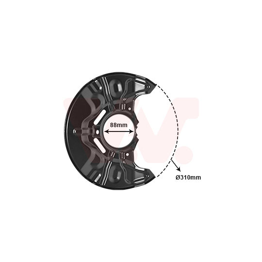 5307371 - Splash Panel, brake disc 