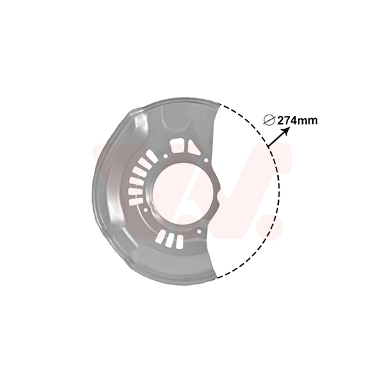 5308372 - Splash Panel, brake disc 