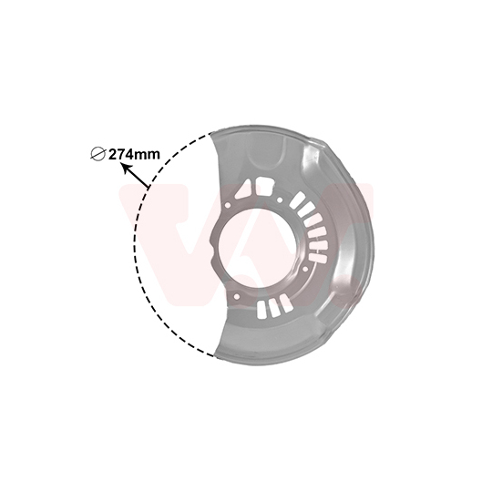 5308371 - Splash Panel, brake disc 