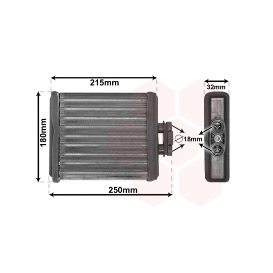 58006196 - Heat Exchanger, interior heating 