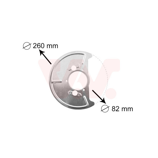 5870371 - Splash Panel, brake disc 