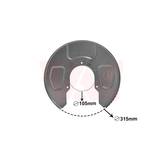 5878373 - Splash Panel, brake disc 