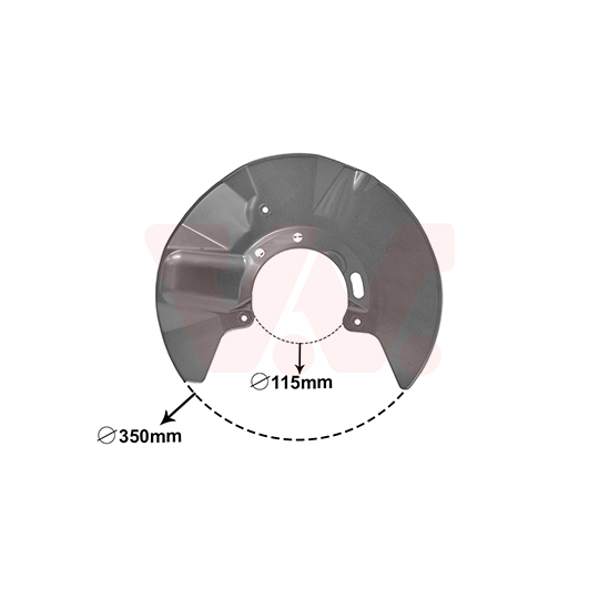 5897372 - Splash Panel, brake disc 