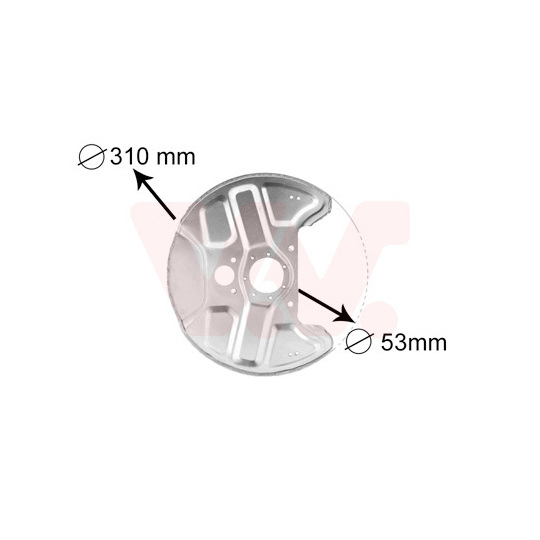 5994372 - Splash Panel, brake disc 