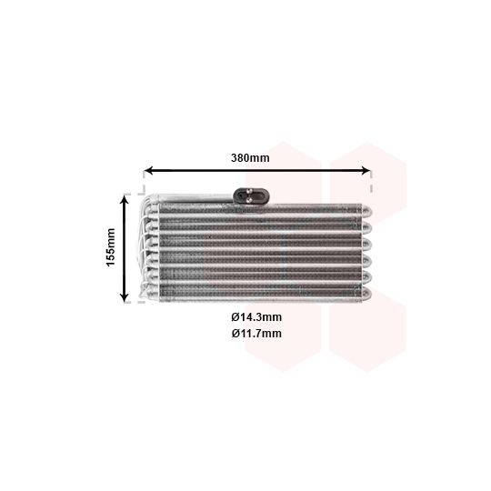 7400V027 - Evaporator, air conditioning 