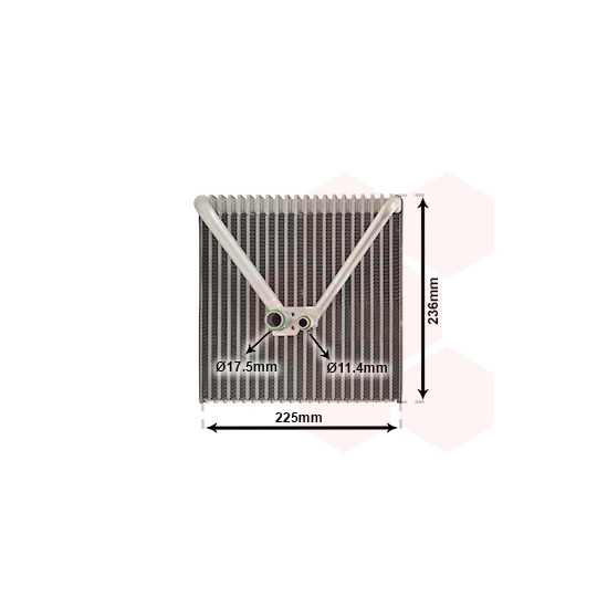 7600V011 - Evaporator, air conditioning 