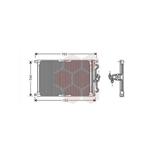 77005004 - Condenser, air conditioning 