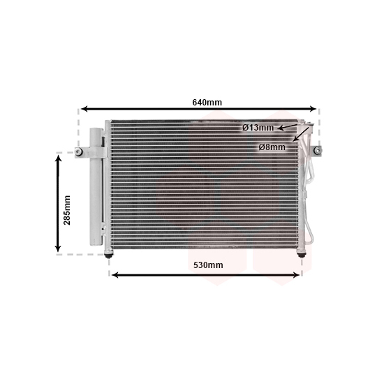 82005195 - Condenser, air conditioning 