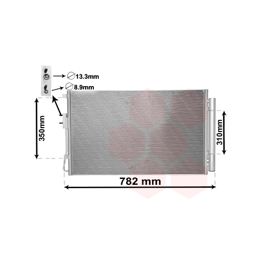 82005344 - Condenser, air conditioning 