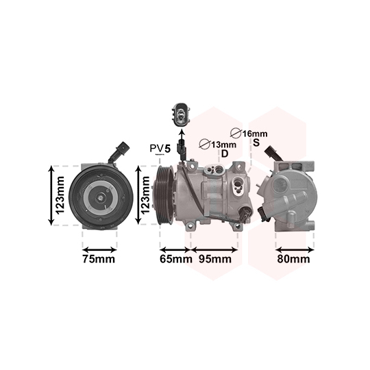 8201K711 - Kompressor, klimatanläggning 