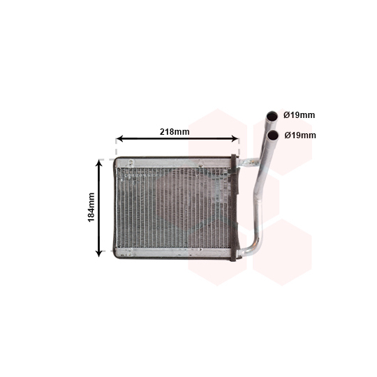 83006166 - Heat Exchanger, interior heating 