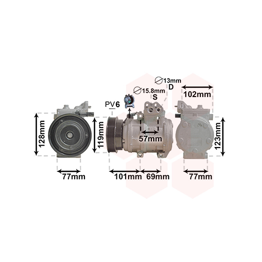 8300K146 - Kompressor, kliimaseade 