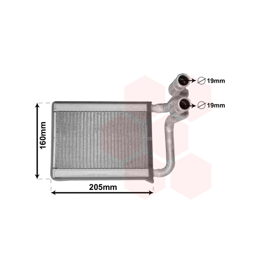 83006197 - Heat Exchanger, interior heating 