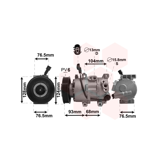 8300K242 - Kompressor, klimatanläggning 