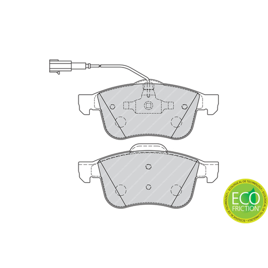 FDB1805 - Brake Pad Set, disc brake 