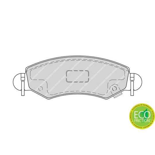 FDB1811 - Brake Pad Set, disc brake 