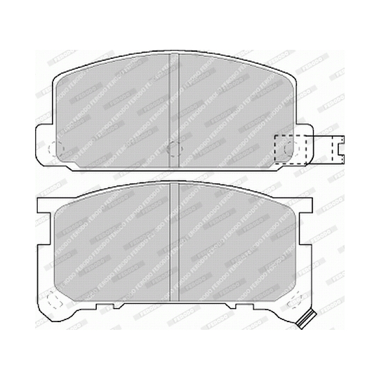 FDB326 - Brake Pad Set, disc brake 