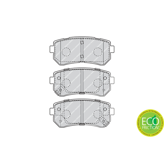 FDB4408 - Brake Pad Set, disc brake 